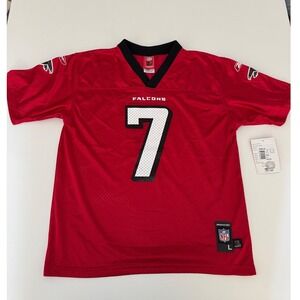 Reebok Atlanta Falcons Vick‎ Jersey NFL Football Red Kids Size L